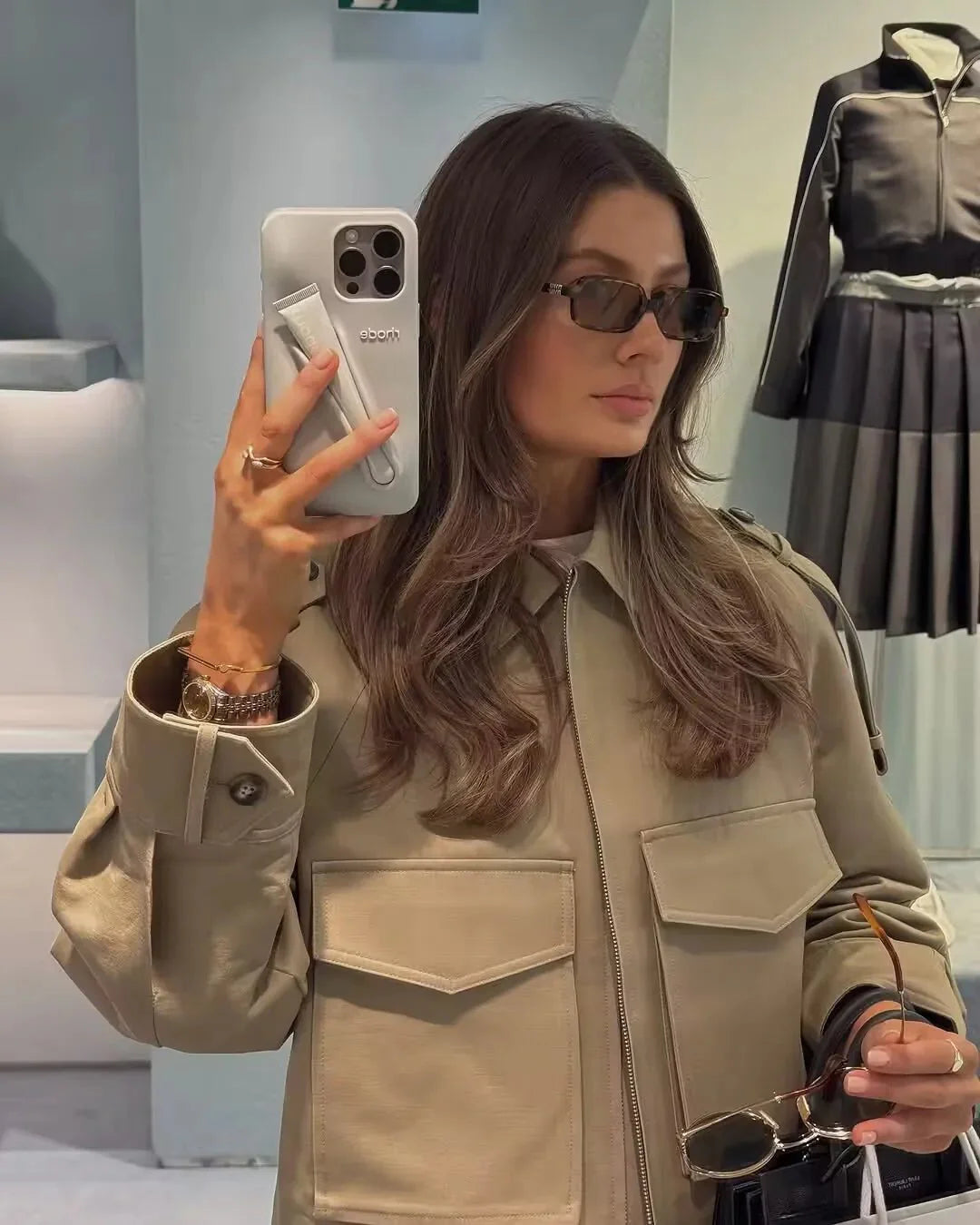 Ella Cropped Trench Jacket