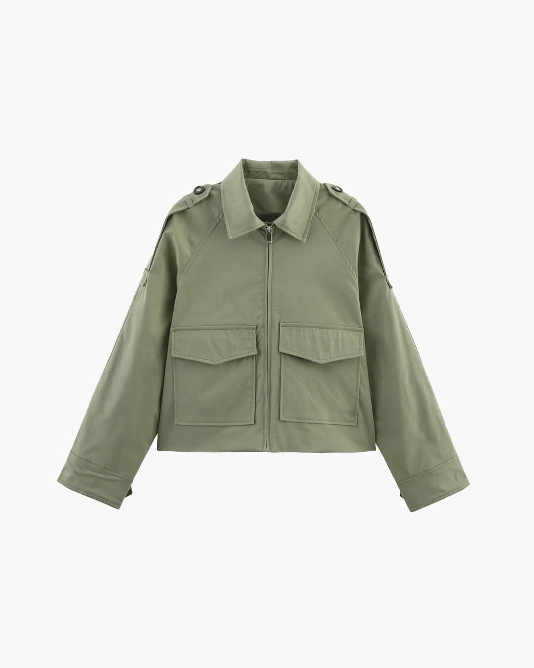Ella Cropped Trench Jacket