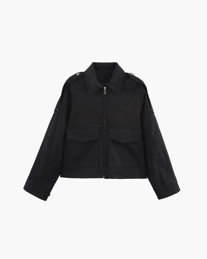Ella Cropped Trench Jacket