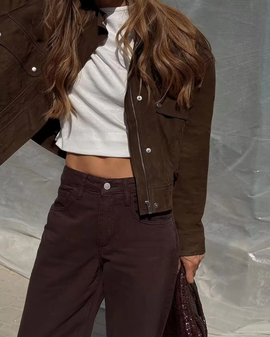 Eve Suede Bomber Jacket