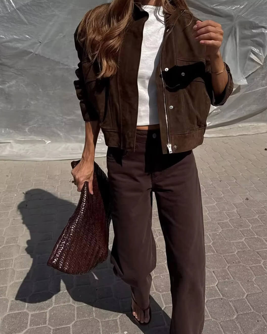 Eve Suede Bomber Jacket