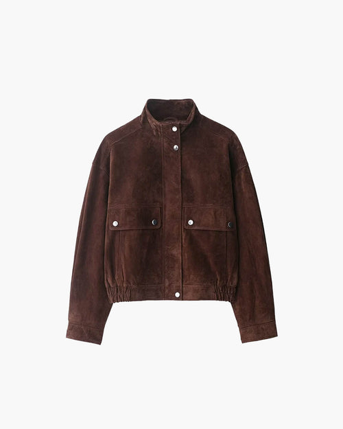 Eve Suede Bomber Jacket