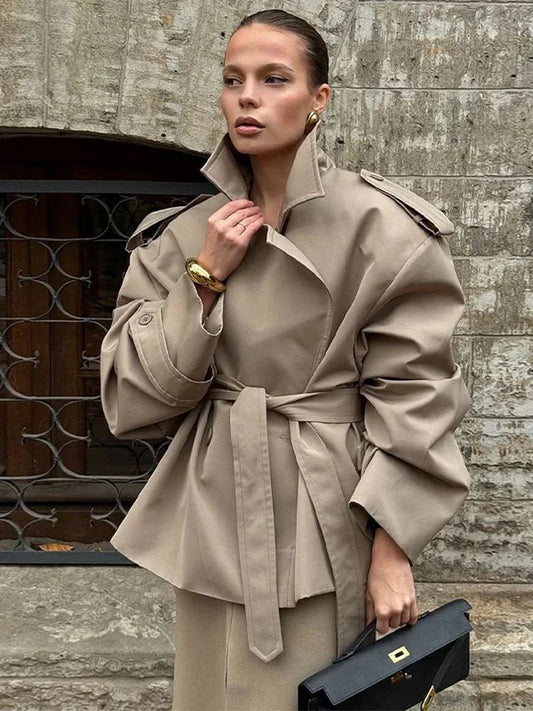 Fabiana Oversized Belted Trench Coat