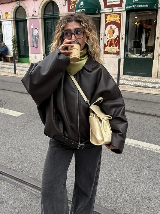 Georgia Vegan Leather Jacket