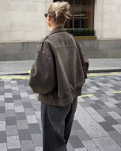 Giana Suede Pilot Jacket