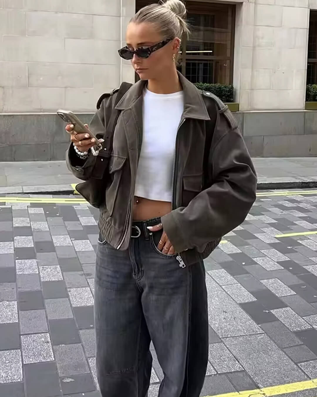 Giana Suede Pilot Jacket