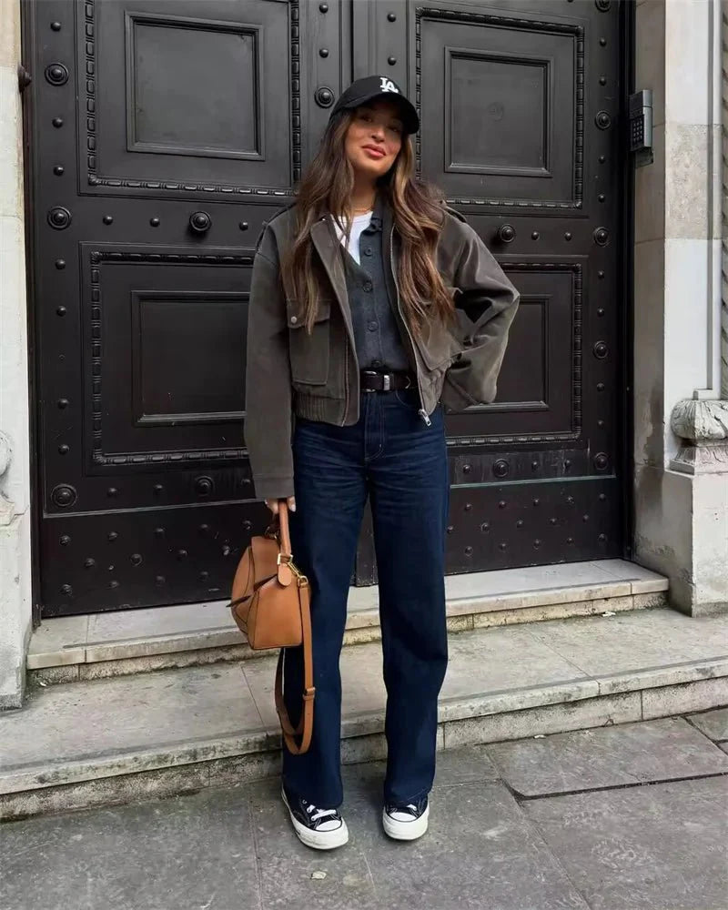 Giana Suede Pilot Jacket