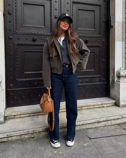 Giana Suede Pilot Jacket