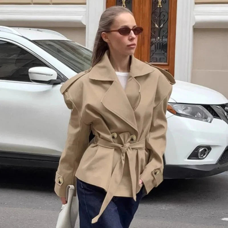 Gianne Crop Trench Coat