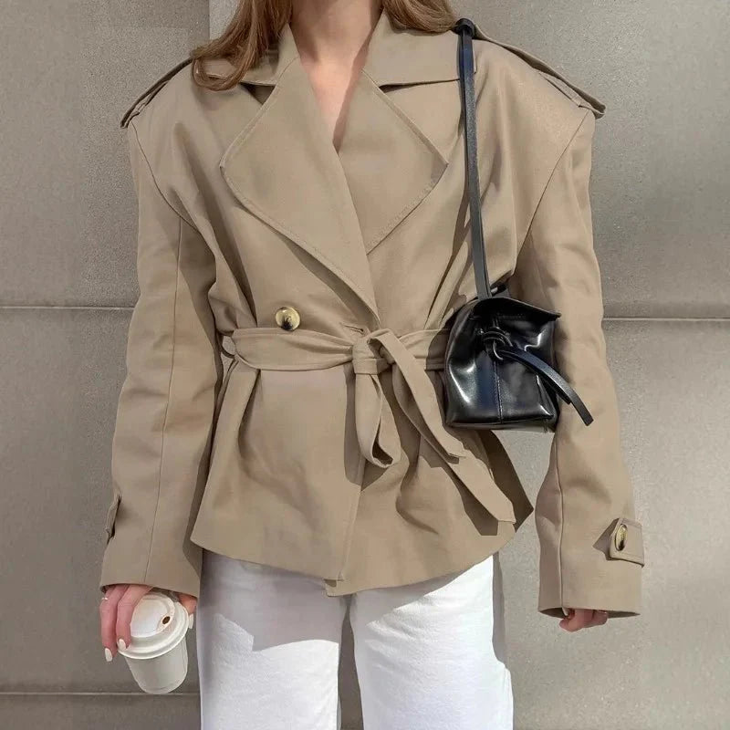Gianne Crop Trench Coat