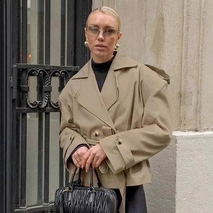 Gianne Crop Trench Coat