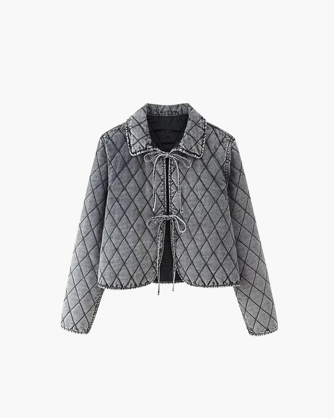 Ivy Denim Jacket with Lace Design