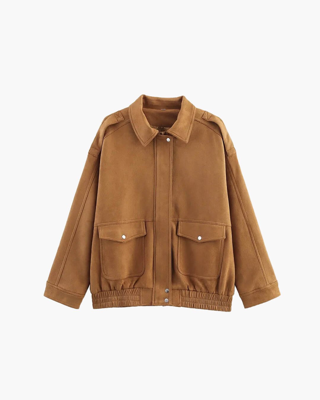 Jen Suede Bomber Jacket