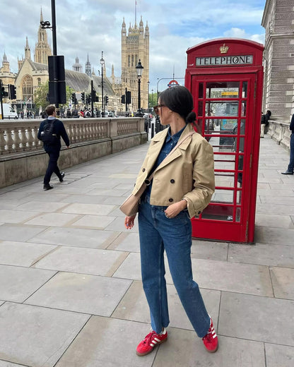 Katrina Cropped Trench Coat