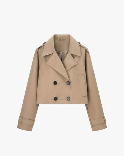 Katrina Cropped Trench Coat