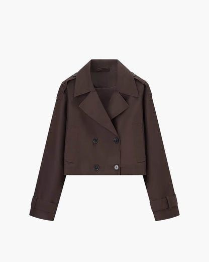 Katrina Cropped Trench Coat