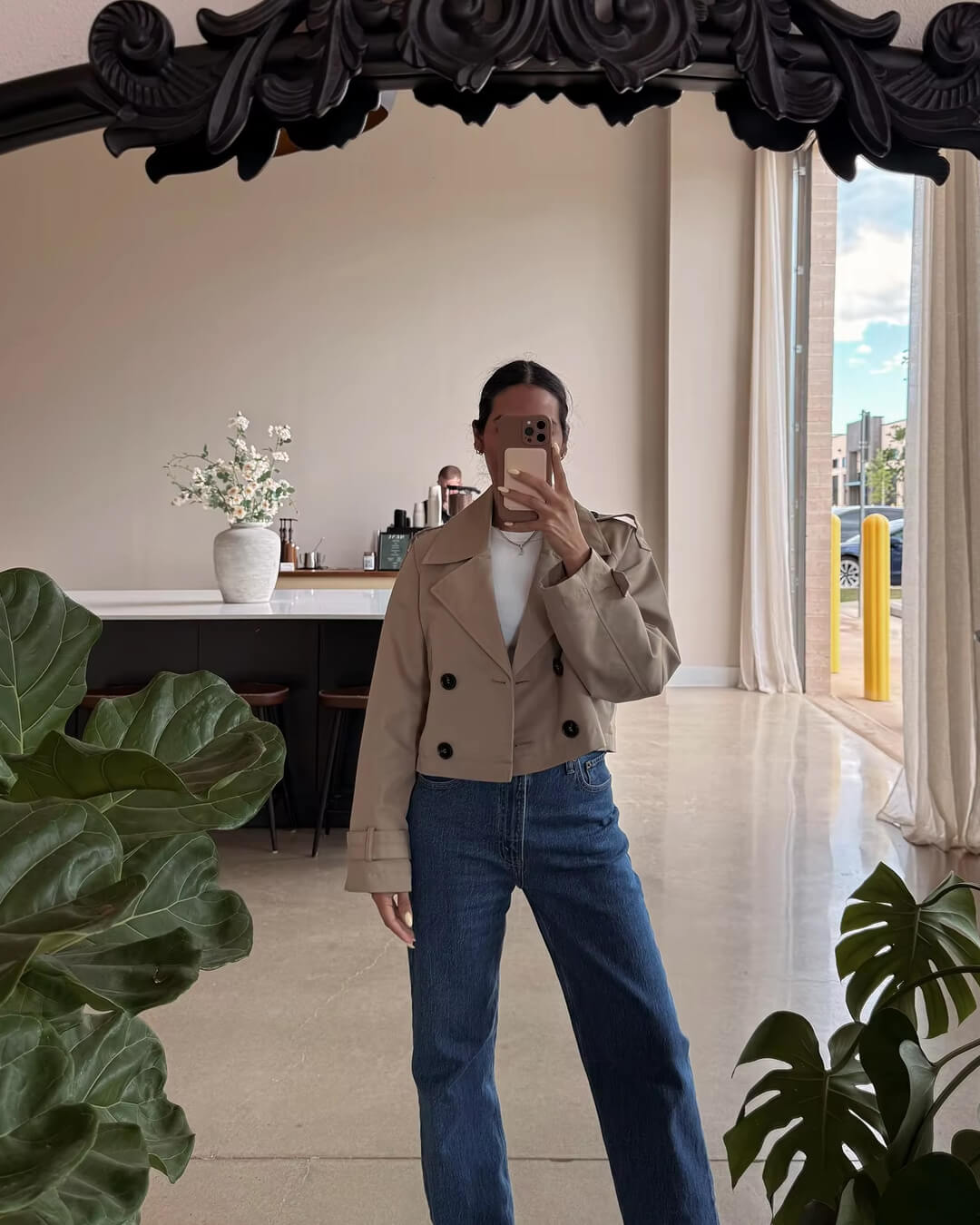 Katrina Cropped Trench Coat