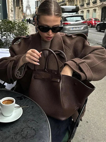 Katrina Lace Up Trench Coat