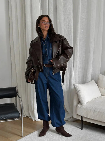 Kyla Vegan Leather Jacket