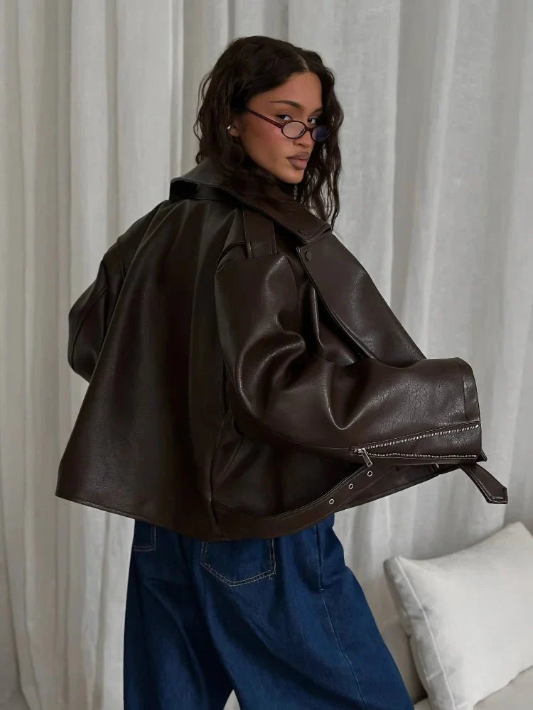 Kyla Vegan Leather Jacket