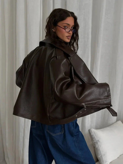 Kyla Vegan Leather Jacket