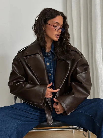 Kyla Vegan Leather Jacket