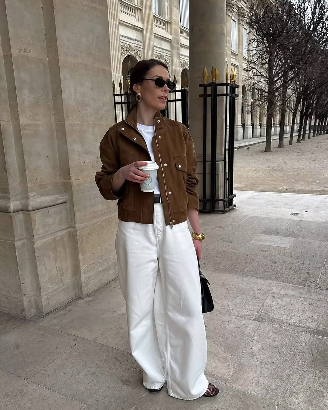 Lana Suede Bomber Jacket