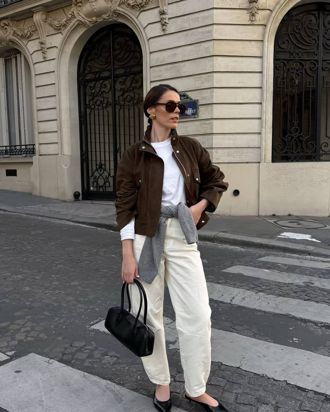 Lana Suede Bomber Jacket