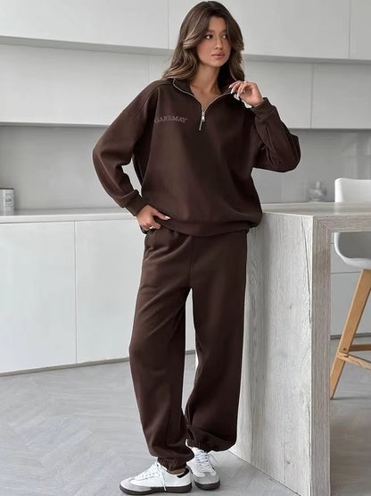 Lila Oversized Tracksuit Set