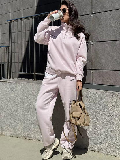 Lila Oversized Tracksuit Set