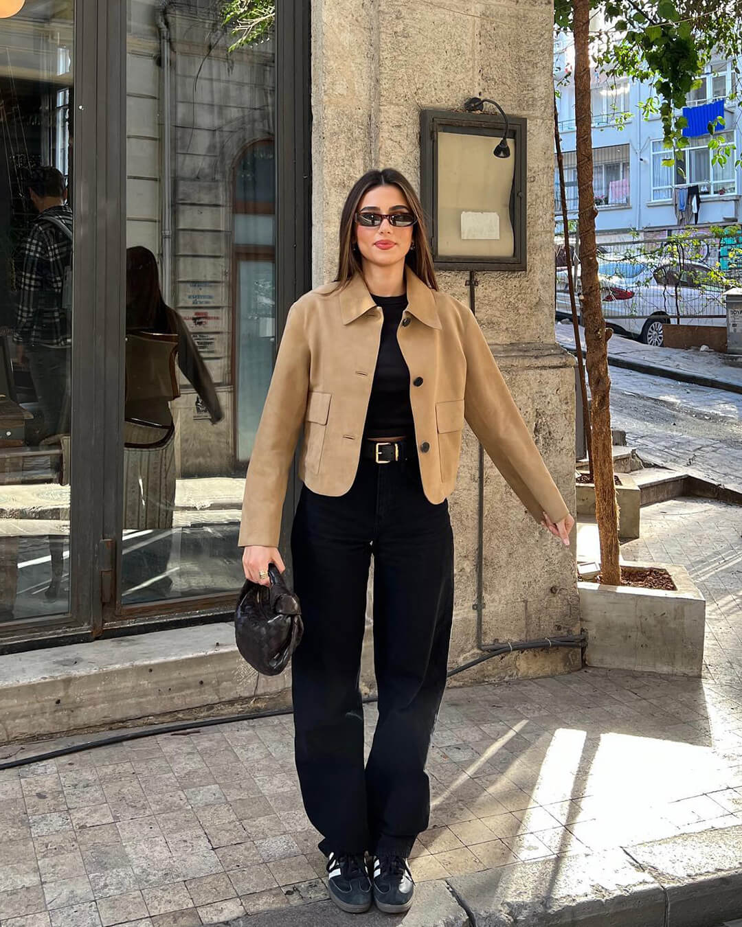 Mirlinda Suede Blazer Jacket