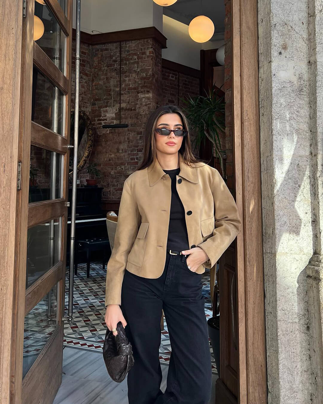 Mirlinda Suede Blazer Jacket