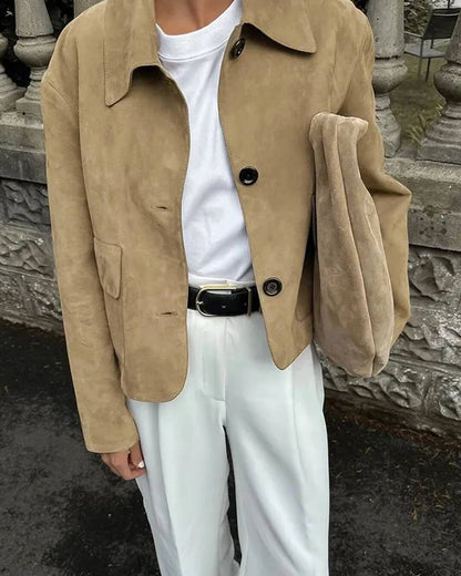 Mirlinda Suede Blazer Jacket