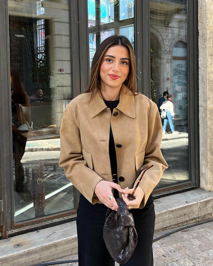 Mirlinda Suede Blazer Jacket