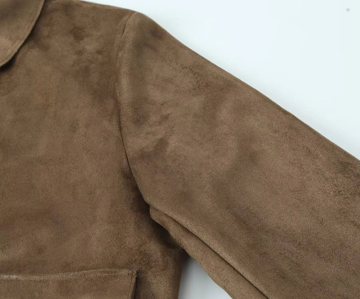 Mirlinda Suede Blazer Jacket