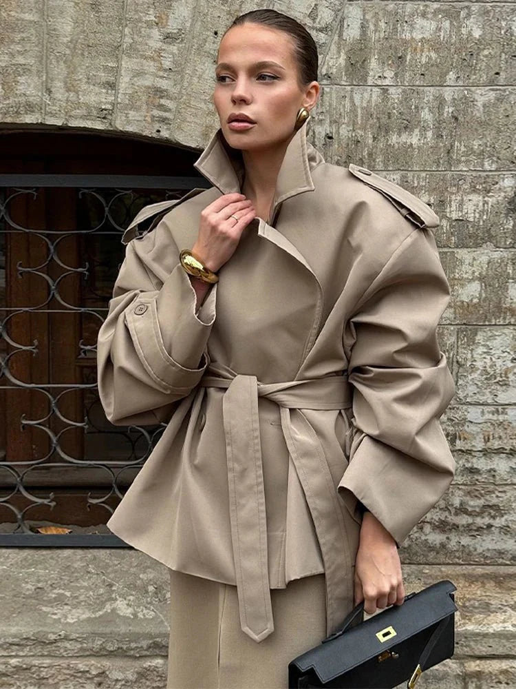 Naomi Crop Trench Coat