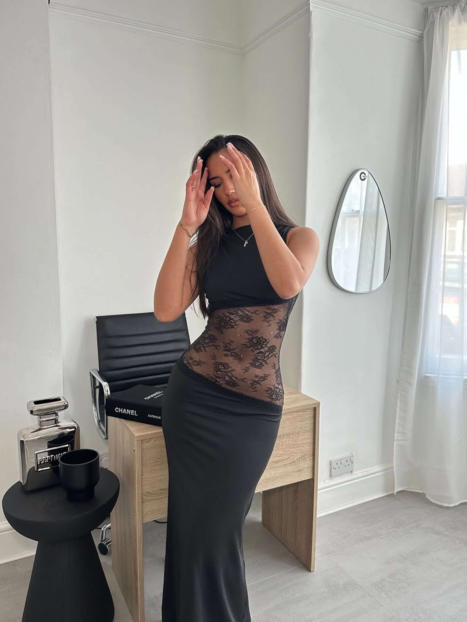 Nieve Maxi Dress with Lace Details