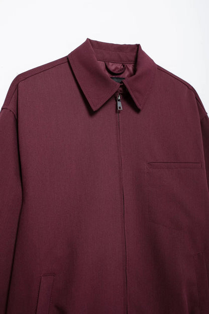 Rhea Burgundy Bomber Jacket