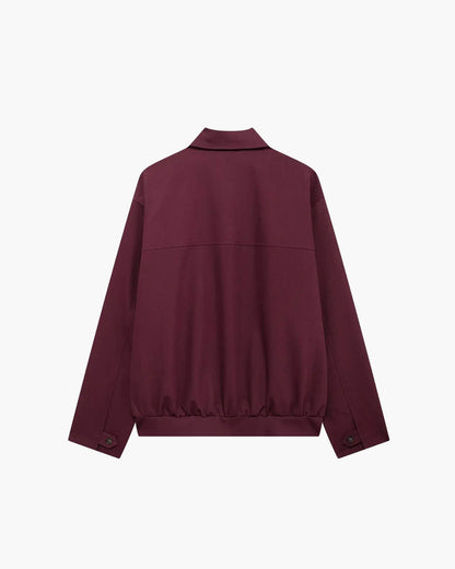Rhea Burgundy Bomber Jacket