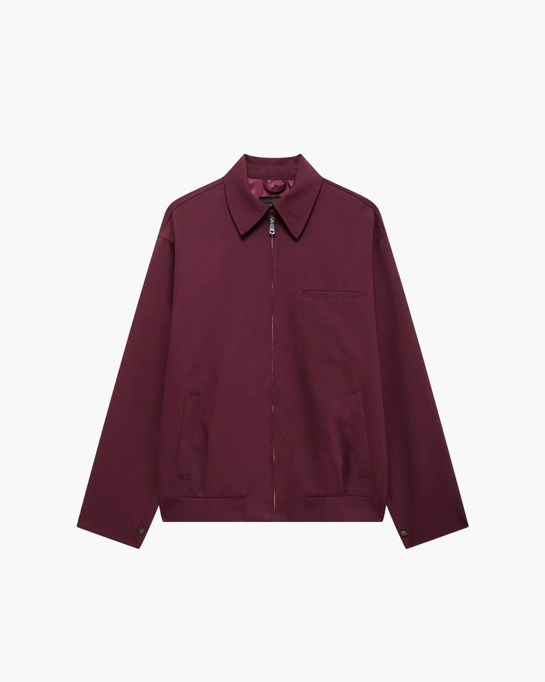 Rhea Burgundy Bomber Jacket