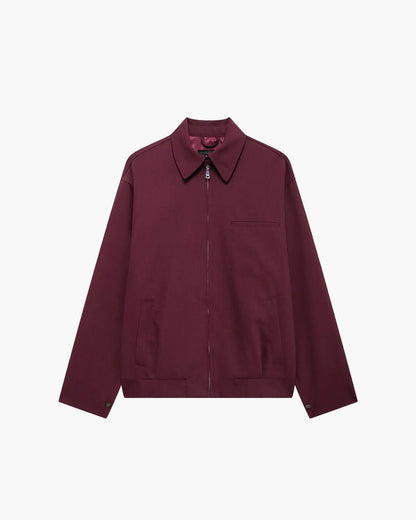Rhea Burgundy Bomber Jacket
