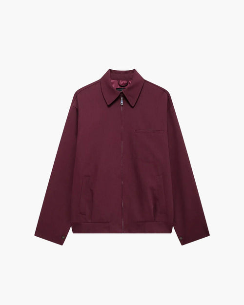Rhea Burgundy Bomber Jacket