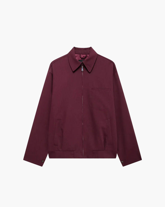 Rhea Burgundy Bomber Jacket