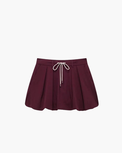 Rhea Burgundy Womens Skirt