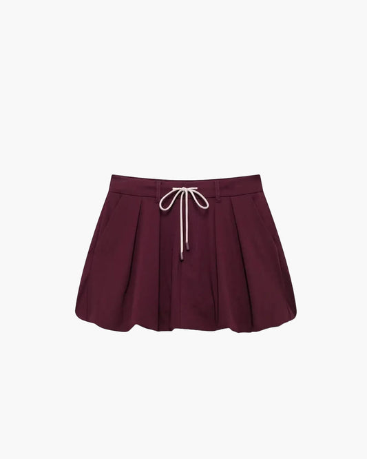 Rhea Burgundy Womens Skirt