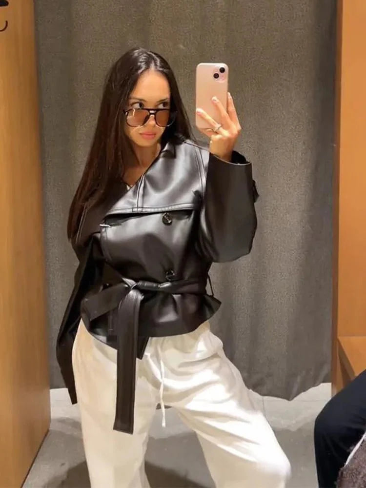 Sandra Vegan Leather Jacket