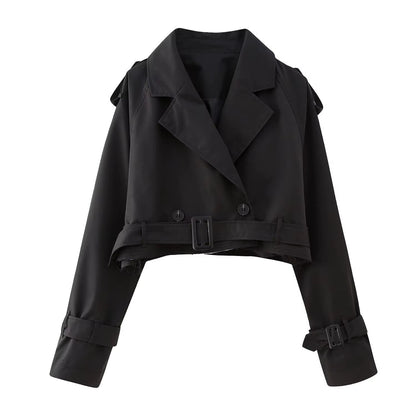 Blair Cropped Trenchcoat