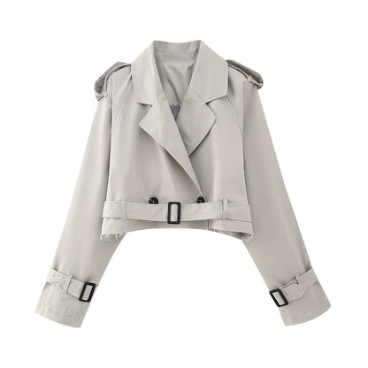 Blair Cropped Trenchcoat