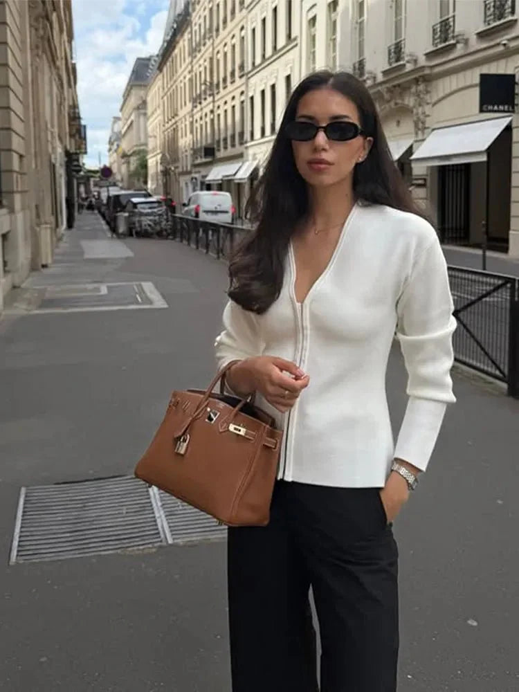 Hilda Cardigan with Zipper