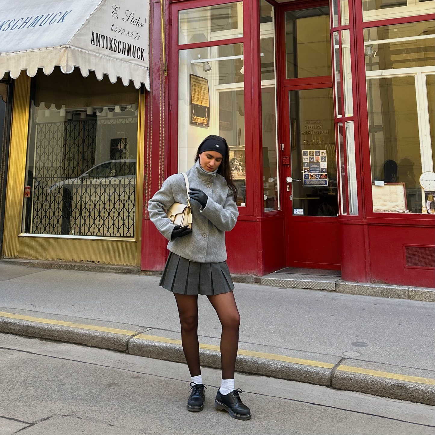 Melissa Trench Coat Jacket with Stand Collar